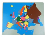 Evropa - dřevěné puzzle ( bez rámečku)