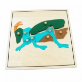 Cvrček -  dřevěné puzzle
