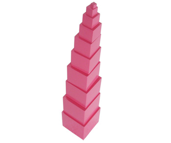 Krychle - růžová věž