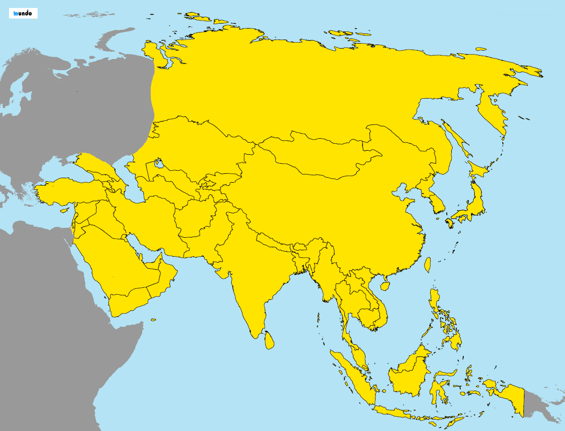 Asie - politická mapa 65 x 50