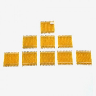 Zlaté perlové stovkové čtverce ( 9 kusů )