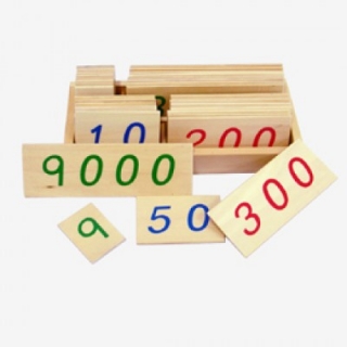 Dřevěné karty s čísly ( 1-9000 )
