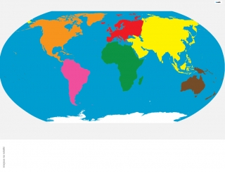 Mapa světa 135 x 200 cm