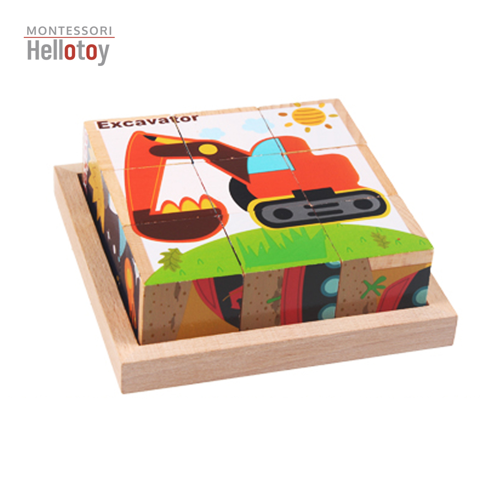 Kostky - puzzle s auty