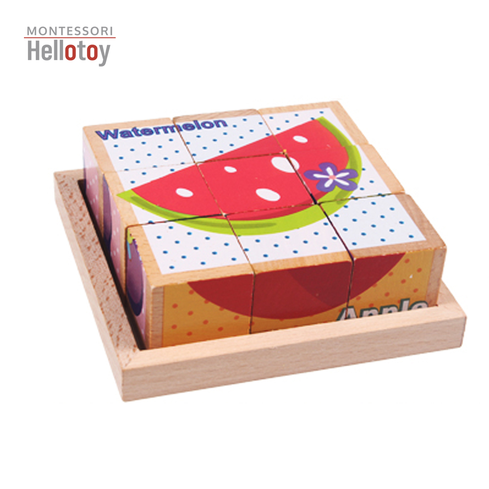 Kostky - puzzle s ovocem
