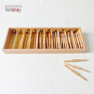 Krabička s vřeténky Montessori